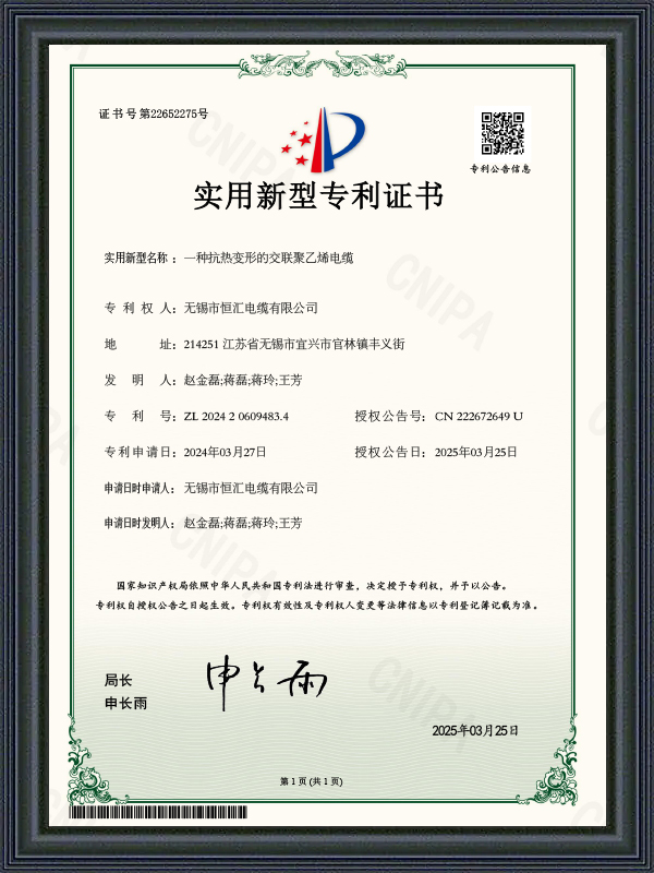 Bruksmodellpatentsertifikat