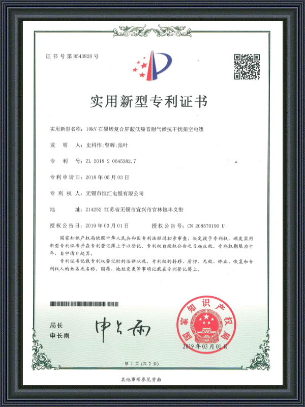 Bruksmodellpatentsertifikat